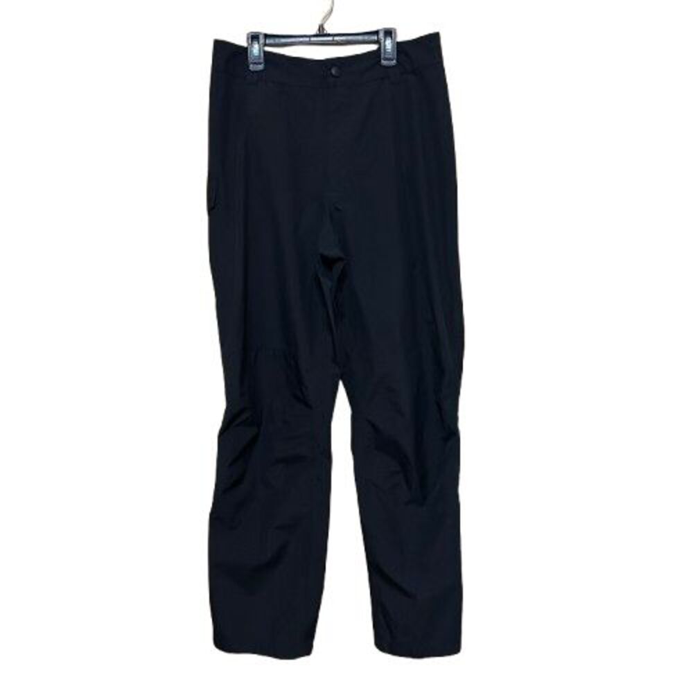 Cabelas Gore Tex Black Rain Waterproof Outdoors Hiking Fishing Pants Mens Medium